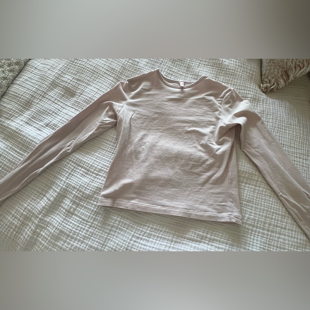 Skims New Vintage Cropped Long Sleeve T Shirt